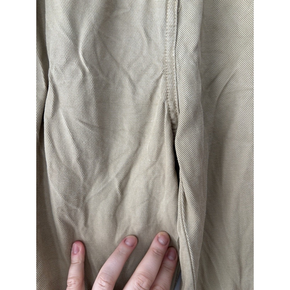Baukjen Lianne Trousers Women's Khaki Tencel Linen Pleated Relaxed Leg Sz‎ UK 10 - Picture 11 of 11